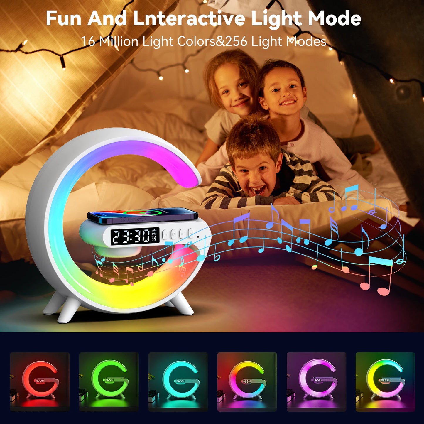 LED Smart Wake Up Light+Bluetooth Speaker