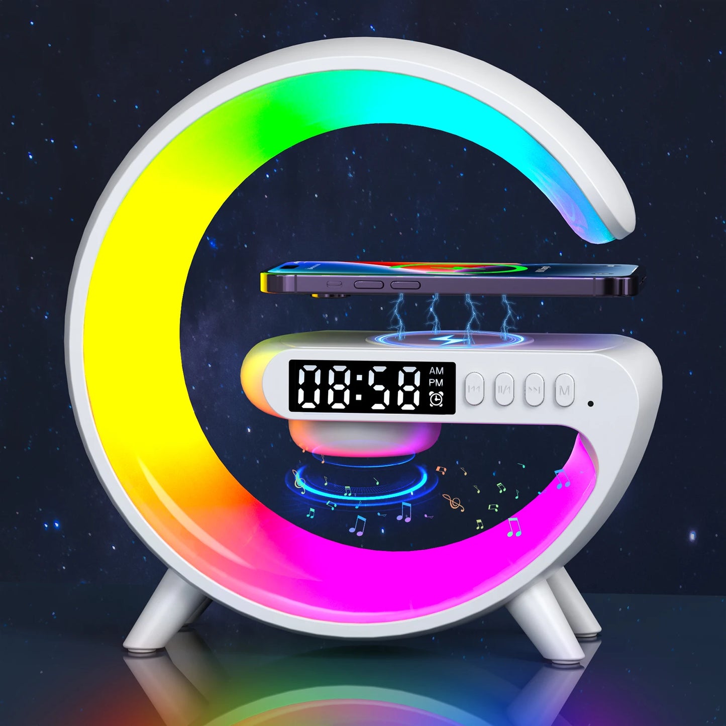 LED Smart Wake Up Light+Bluetooth Speaker