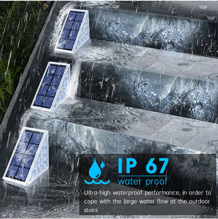 LED Solar Step Lights | Waterproof