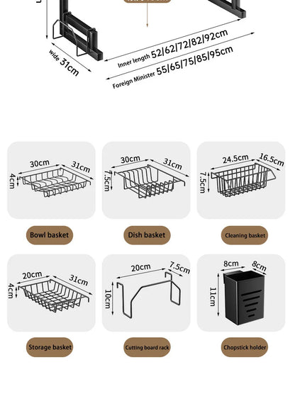 Over-the-Sink Dish Drying Rack | Premium Space-Saving Kitchen Organizer