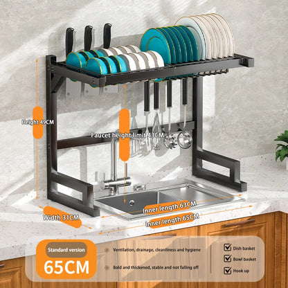 Over-the-Sink Dish Drying Rack | Premium Space-Saving Kitchen Organizer