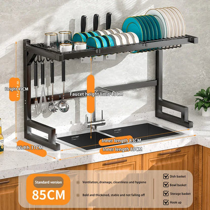 Over-the-Sink Dish Drying Rack | Premium Space-Saving Kitchen Organizer